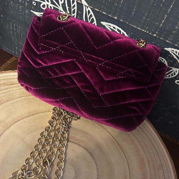 Steve Madden Plum tiny clutch/cross body - Picture 4 of 7